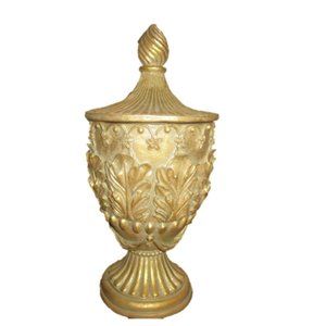 Gold Decorative Vase 12"H x 5 1/2"dia